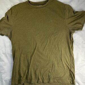 American Eagle Outfitters Men'Olive Green Super Soft Standard Fit T-Shirt Size L